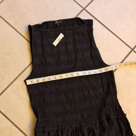 NWT Madewell Keeran Midi Dress Molasses Dark Brown Size L - Picture 7 of 15